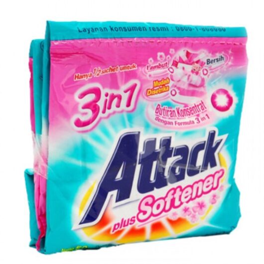 ATTACK DETERJEN PLUS SOFTENER SACHET 40GR 8992727002844